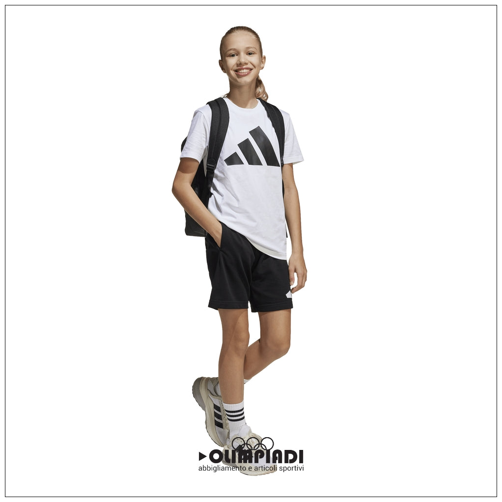 Completo Estivo Ragazzo Adidas Big Logo Set - JC9715 Bianco/Nero