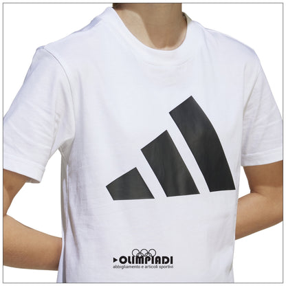 Completo Estivo Ragazzo Adidas Big Logo Set - JC9715 Bianco/Nero