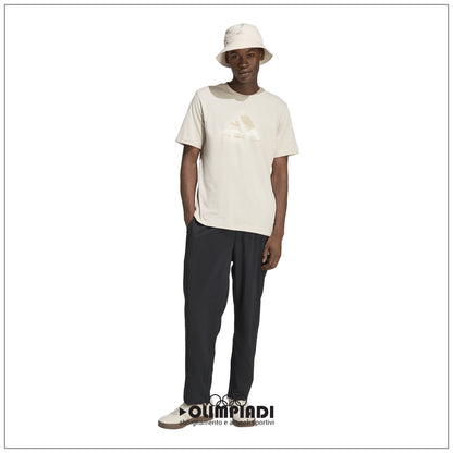 T-Shirt Uomo Adidas Camo Modern Logo - JZ7495 Beige