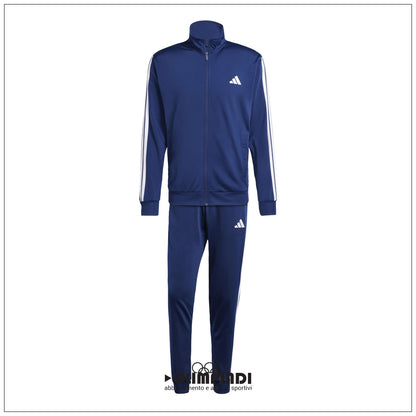 Tuta Uomo Adidas 3-Stripes Tricot Tracksuit - JI8859 | Blu