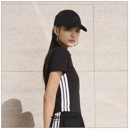 T-Shirt Donna Adidas 3-Stripes Baby Tee - JC8325 Nero