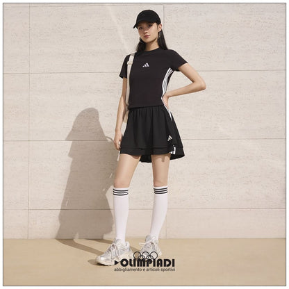 T-Shirt Donna Adidas 3-Stripes Baby Tee - JC8325 Nero