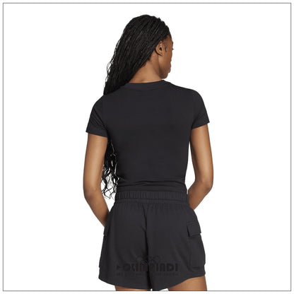 T-Shirt Donna Adidas 3-Stripes Baby Tee - JC8325 Nero