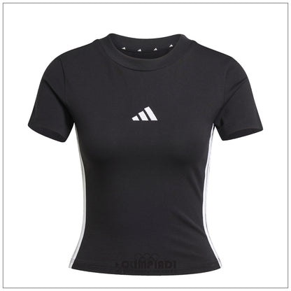 T-Shirt Donna Adidas 3-Stripes Baby Tee - JC8325 Nero