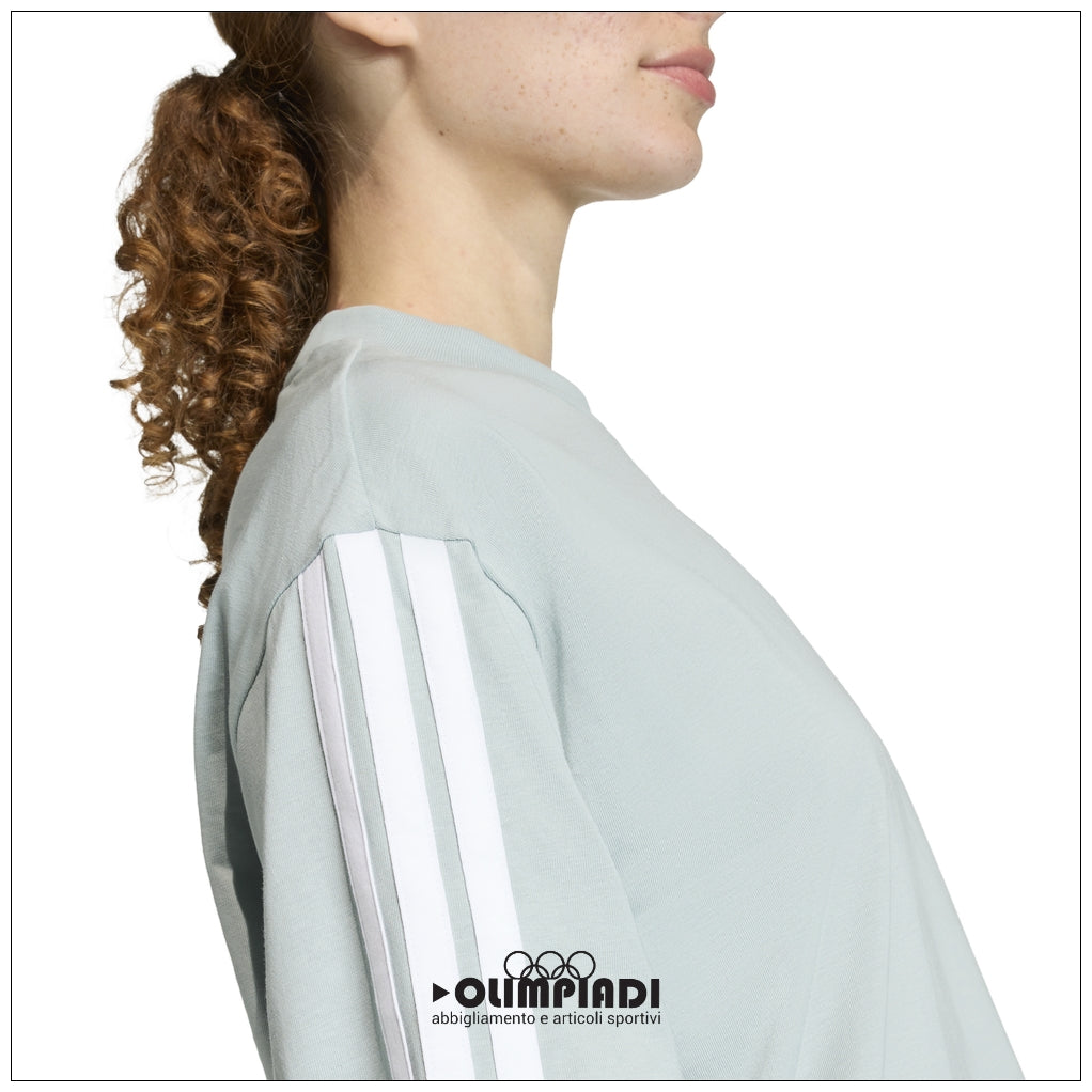 T-Shirt Donna Adidas 3-Stripes Boyfriend - KC5204 | Oversize