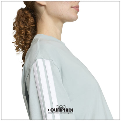 T-Shirt Donna Adidas 3-Stripes Boyfriend - KC5204 | Oversize