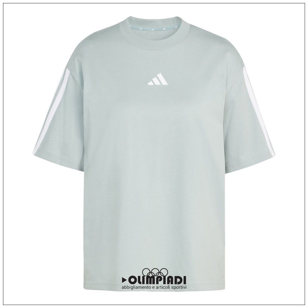T-Shirt Donna Adidas 3-Stripes Boyfriend - KC5204 | Oversize