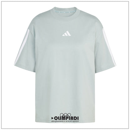 T-Shirt Donna Adidas 3-Stripes Boyfriend - KC5204 | Oversize
