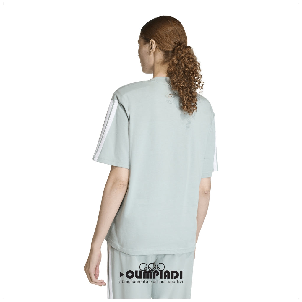 T-Shirt Donna Adidas 3-Stripes Boyfriend - KC5204 | Oversize