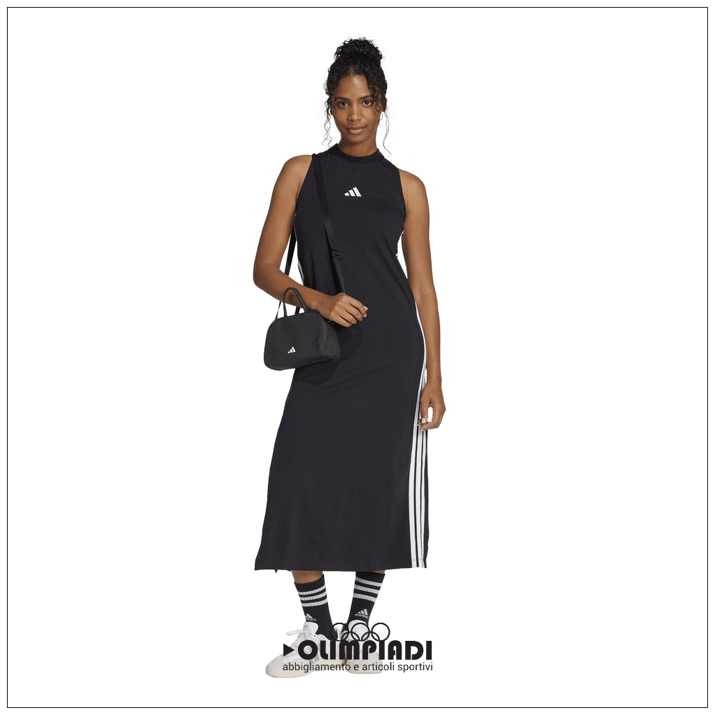 Vestito Donna Adidas 3-Stripes Single Jersey - JE1208 | Stile Sportivo NERO