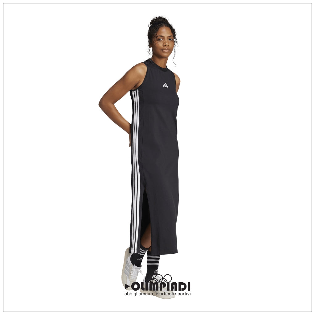 Vestito Donna Adidas 3-Stripes Single Jersey - JE1208 | Stile Sportivo NERO