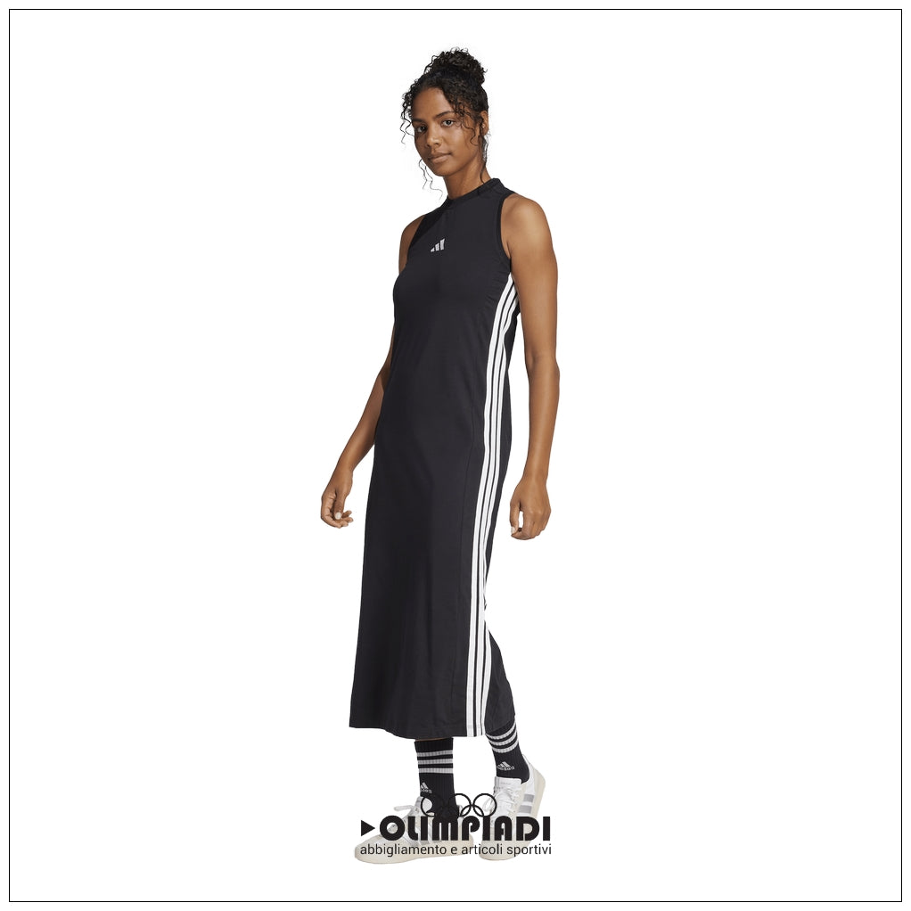 Vestito Donna Adidas 3-Stripes Single Jersey - JE1208 | Stile Sportivo NERO
