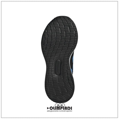 Scarpe Adidas Runfalcon 5 EL K - JP9399 Nero/Azzurro | Ragazzo