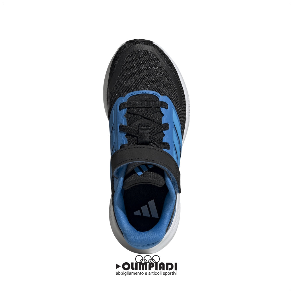 Scarpe Adidas Runfalcon 5 EL K - JP9399 Nero/Azzurro | Ragazzo