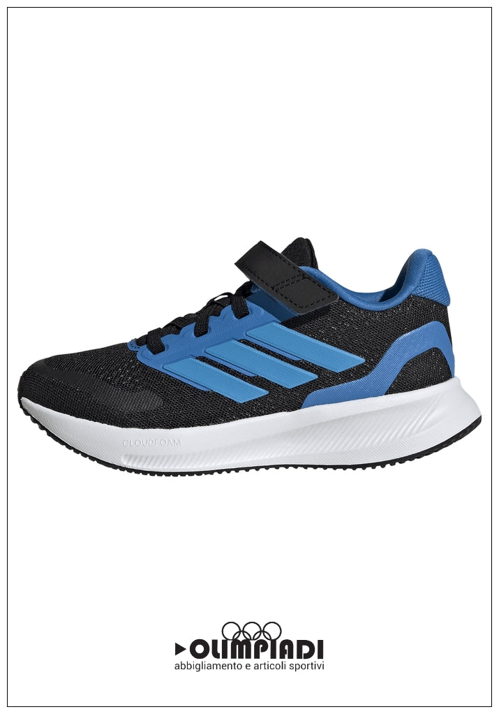 Scarpe Adidas Runfalcon 5 EL K - JP9399 Nero/Azzurro | Ragazzo