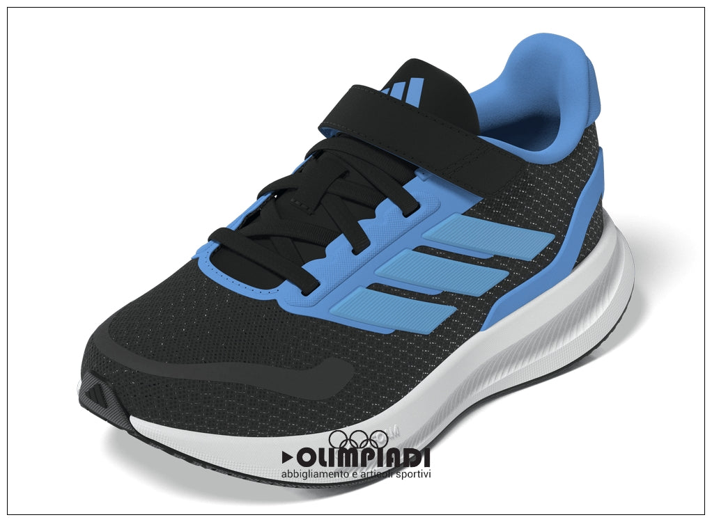 Scarpe Adidas Runfalcon 5 EL K - JP9399 Nero/Azzurro | Ragazzo