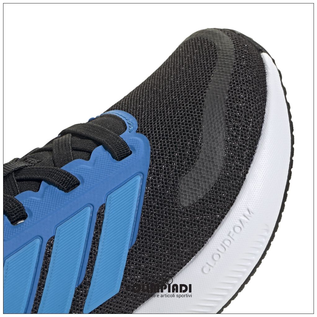 Scarpe Adidas Runfalcon 5 EL K - JP9399 Nero/Azzurro | Ragazzo