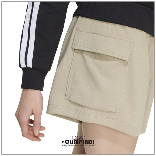 Pantaloncini Cargo Adidas W SL FT SHO Donna - KC5255 Beige
