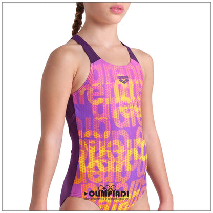 Costume Intero Bambina Arena Multi Colours V Back - 009007-909