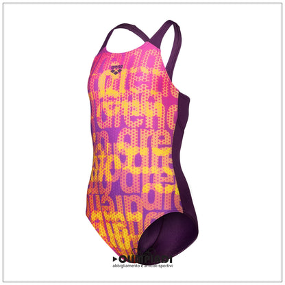 Costume Intero Bambina Arena Multi Colours V Back - 009007-909