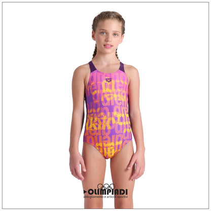 Costume Intero Bambina Arena Multi Colours V Back - 009007-909