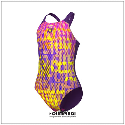 Costume Intero Bambina Arena Multi Colours V Back - 009007-909