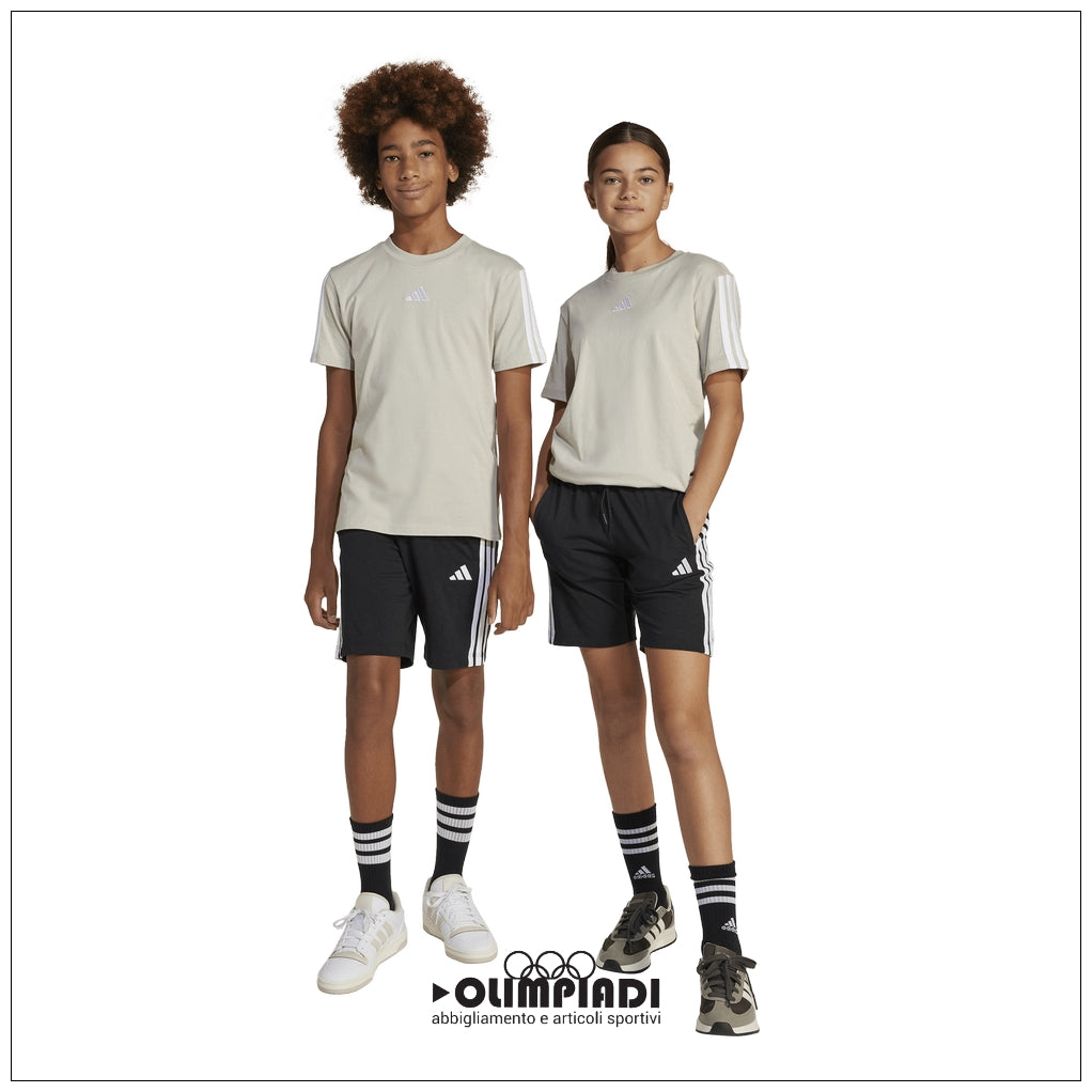 Pantaloncini Bambino Ragazzo Adidas 3-Stripes Knit Shorts - JE0310
