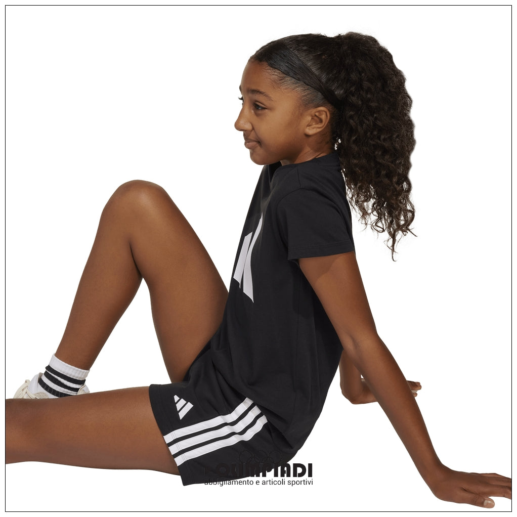Pantaloncini Bambina Ragazza Adidas 3-Stripes French Terry - JJ3386