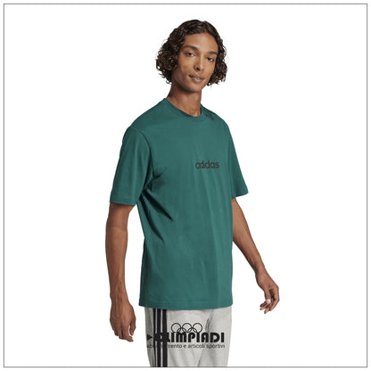 T-Shirt Uomo Adidas Linear Single Jersey - JE8997 | Verde