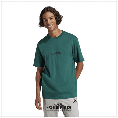 T-Shirt Uomo Adidas Linear Single Jersey - JE8997 | Verde