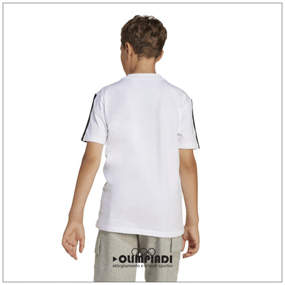 T-Shirt Bambino Ragazzo Adidas 3-Stripes - JD6488