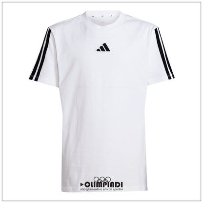 T-Shirt Bambino Ragazzo Adidas 3-Stripes - JD6488