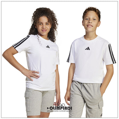 T-Shirt Bambino Ragazzo Adidas 3-Stripes - JD6488