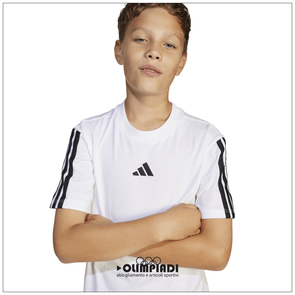 T-Shirt Bambino Ragazzo Adidas 3-Stripes - JD6488