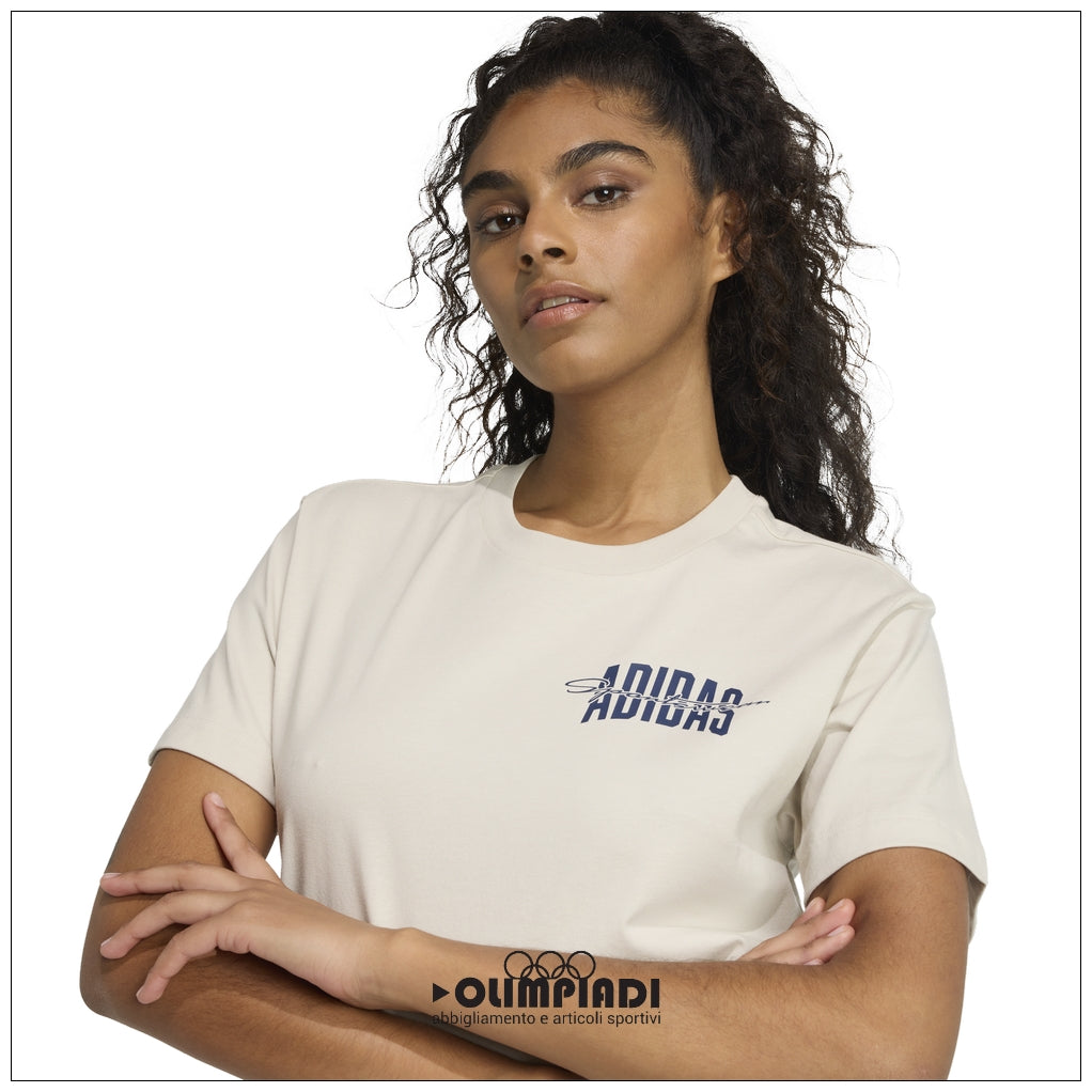 T-Shirt Donna Adidas Collegiate - JM4348 | Wonder Aluminum