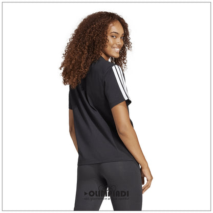 T-Shirt Donna Adidas 3-Stripes Single Jersey - JM2393