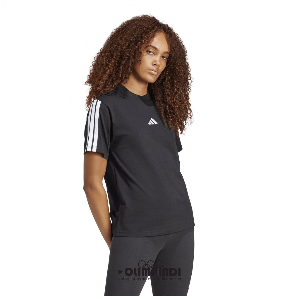 T-Shirt Donna Adidas 3-Stripes Single Jersey - JM2393