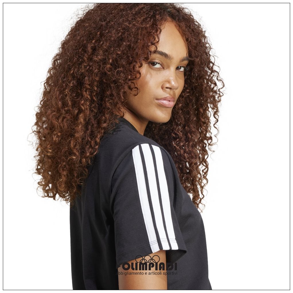 T-Shirt Donna Adidas 3-Stripes Single Jersey - JM2393