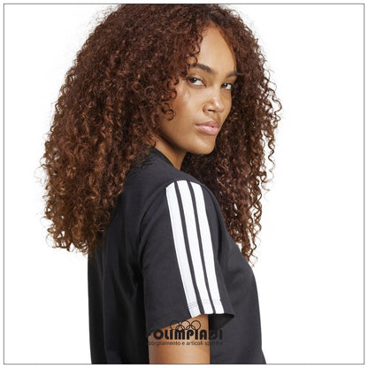 T-Shirt Donna Adidas 3-Stripes Single Jersey - JM2393