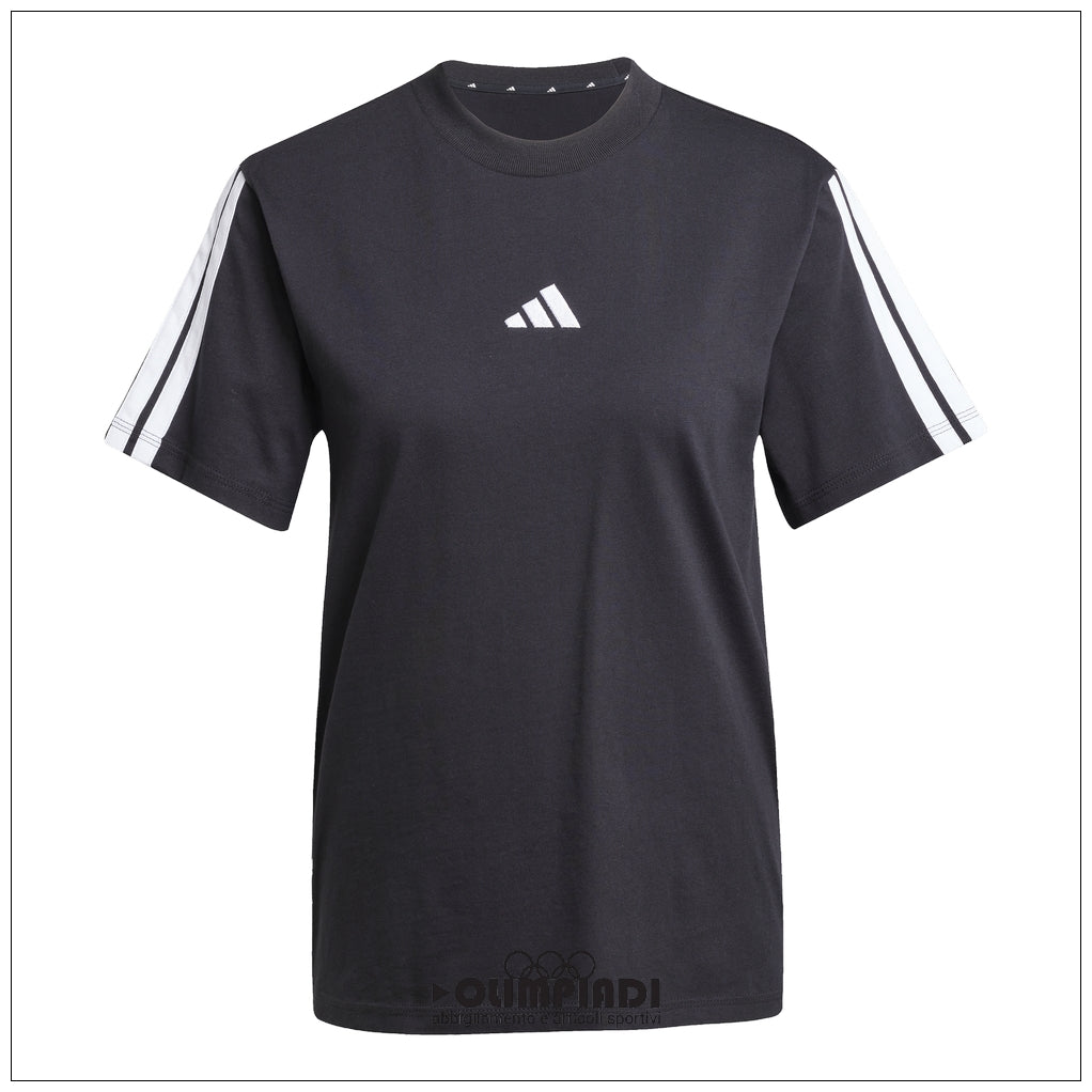 T-Shirt Donna Adidas 3-Stripes Single Jersey - JM2393