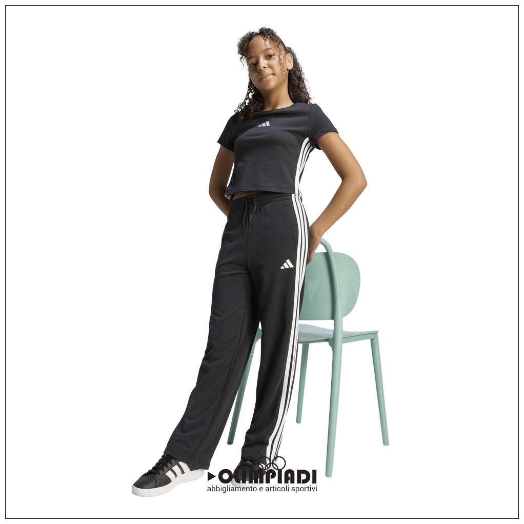 Pantaloni Ragazza Adidas 3-Stripes French Terry - JZ3689