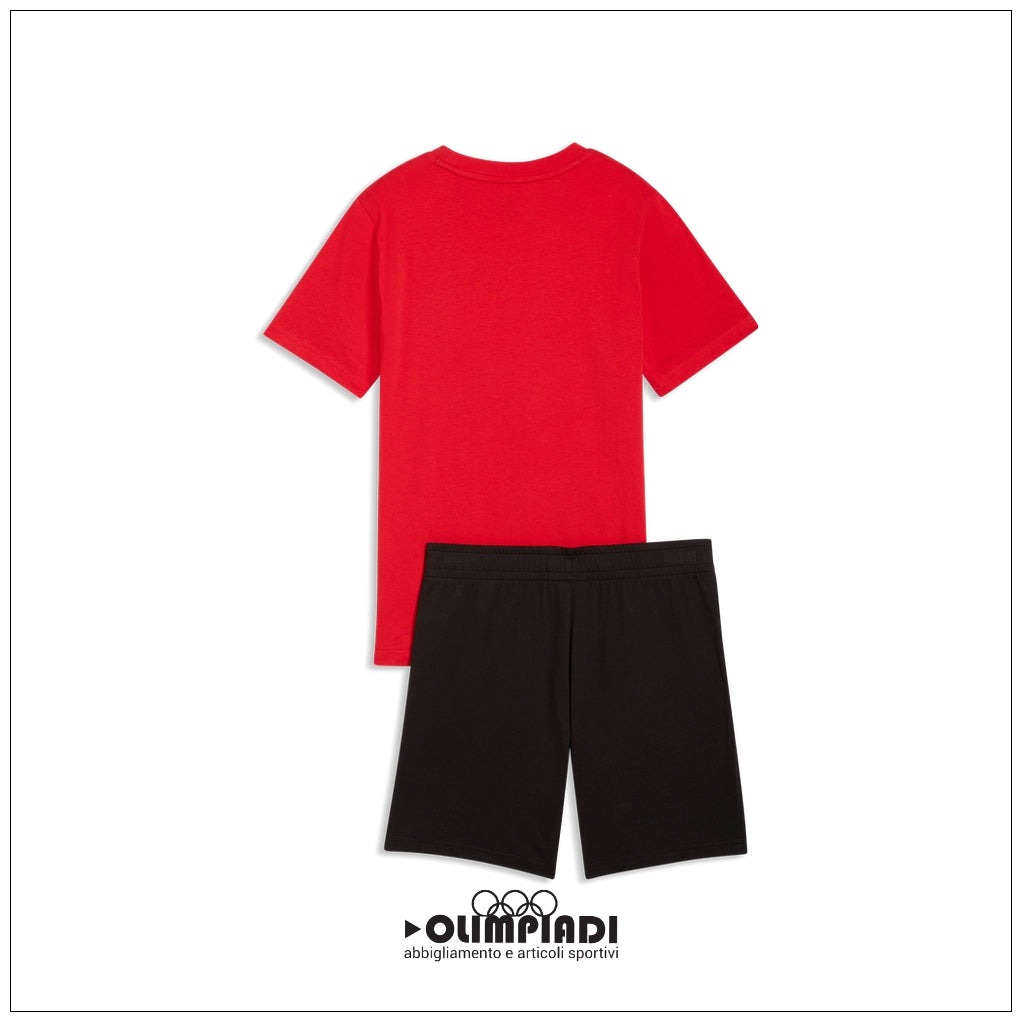 Completo T-Shirt e Pantaloncini Bambino Ragazzo Puma ESS Logo Set - 686298-11