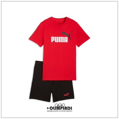 Completo T-Shirt e Pantaloncini Bambino Ragazzo Puma ESS Logo Set - 686298-11