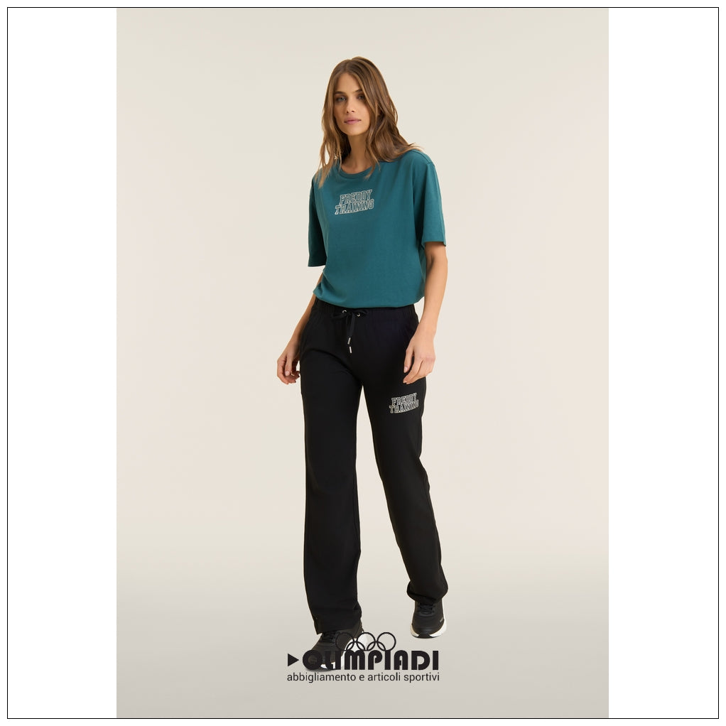 Pantaloni Donna Freddy Jersey Stretch - F26W50P1 | Nero