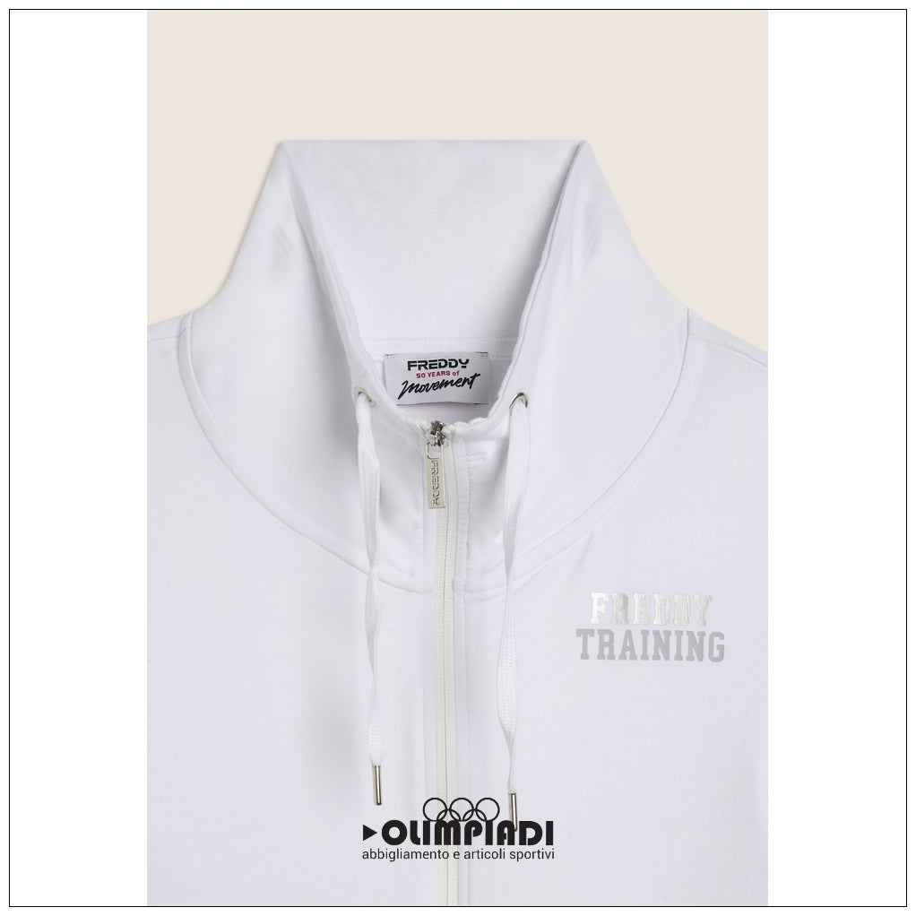 Giacca con Zip Donna Freddy - F26W50S2 | Bianco