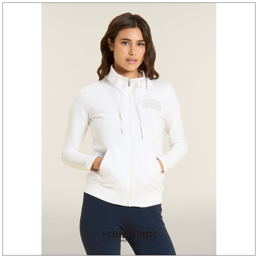 Giacca con Zip Donna Freddy - F26W50S2 | Bianco