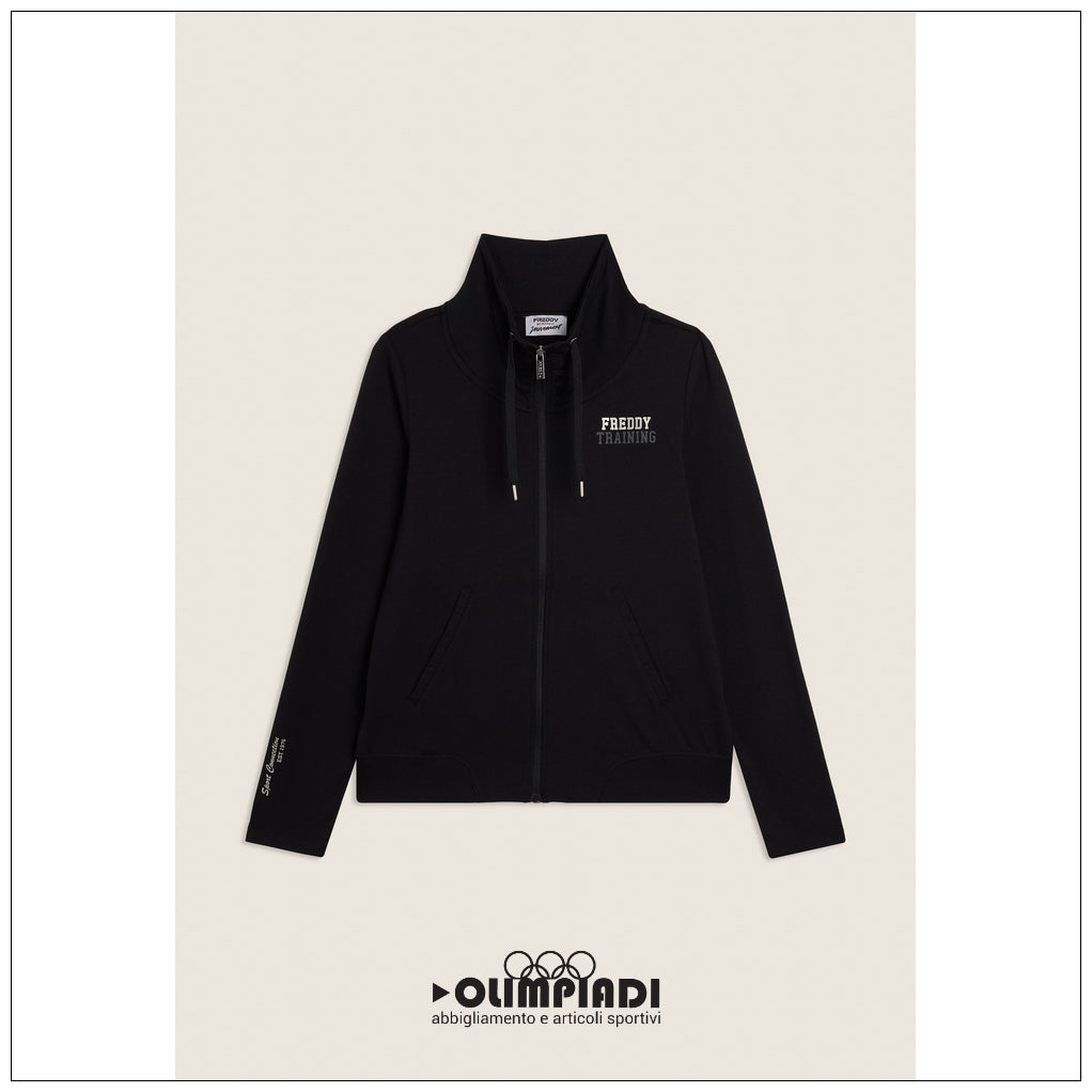 Giacca con Zip Donna Freddy - F26W50S2 | Nero
