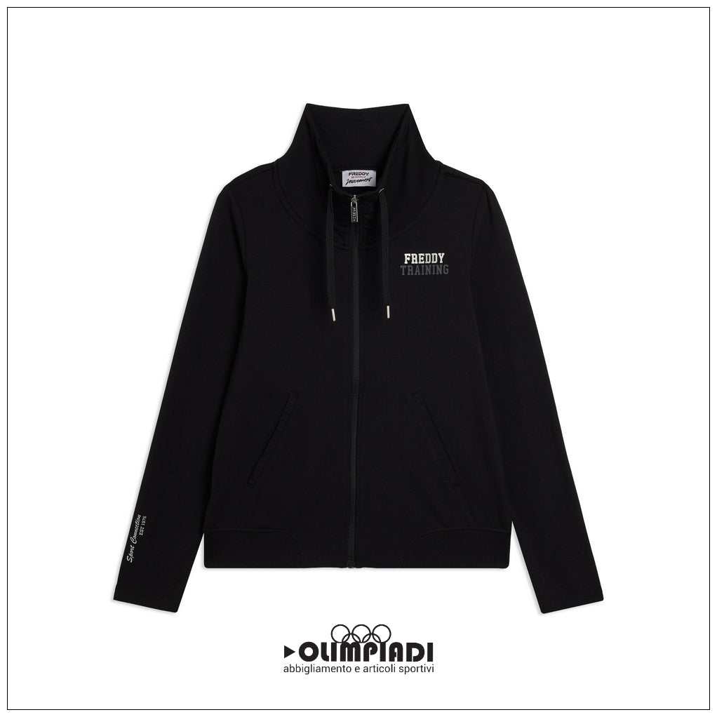 Giacca con Zip Donna Freddy - F26W50S2 | Nero
