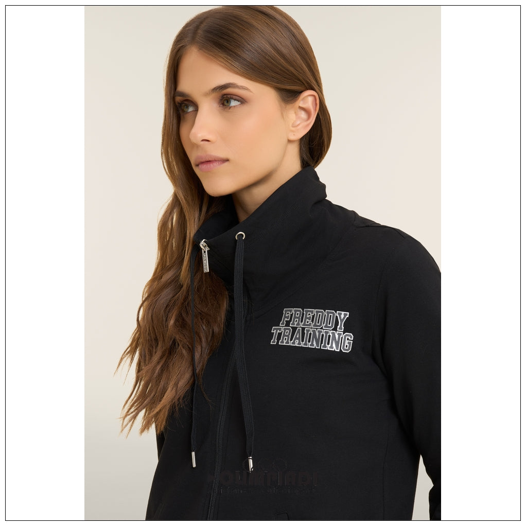 Giacca con Zip Donna Freddy - F26W50S2 | Nero