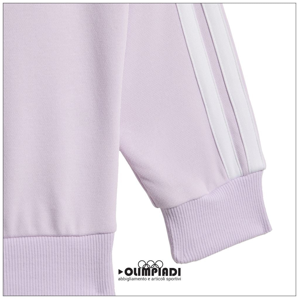 Tuta Neonato/Bambina Adidas 3-Stripes French Terry - KC6152 | Lilla